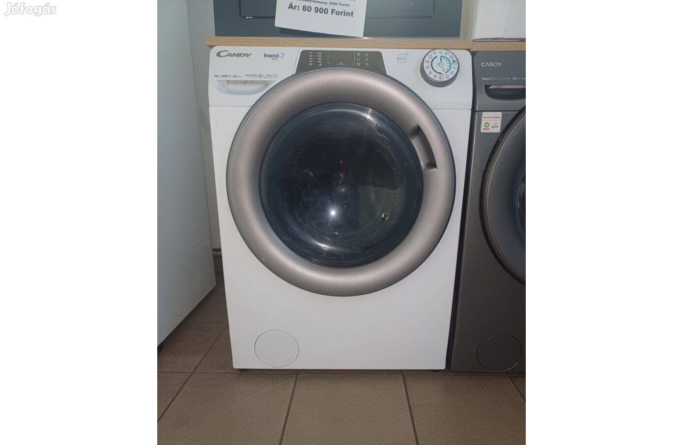 Outlet Candy RP 6106Bwmr8-S Elöltöltős Mosógép [O214] 6 hó garival